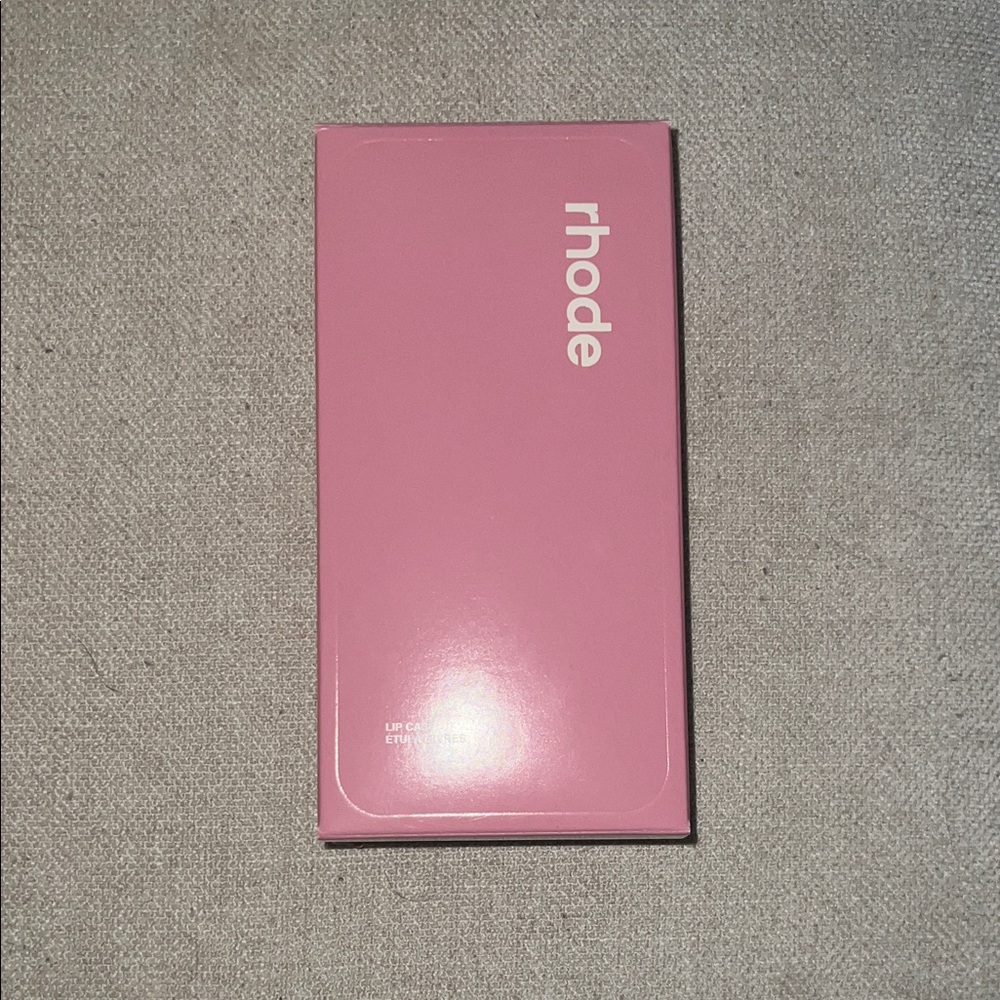 RHODE Pink Packaging with White Logo
